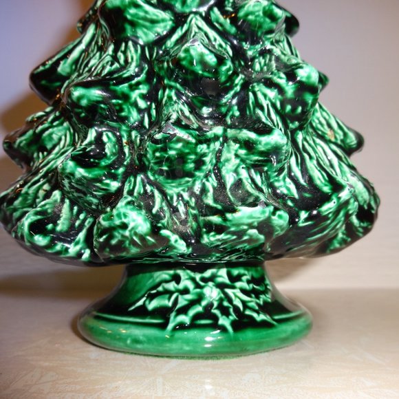 Vintage Ceramic Christmas Tree Napkin Holder - Picture 5 of 7